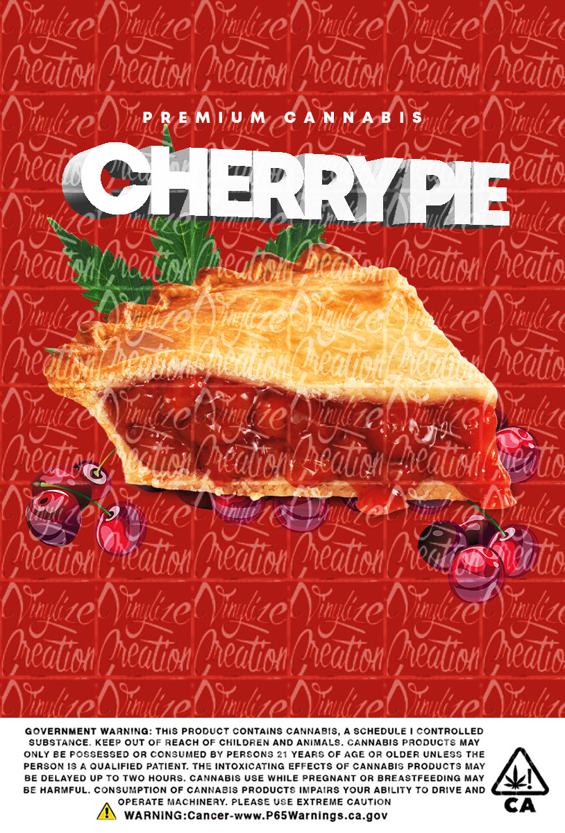 Custom Mylar Bag - Cherry Pie