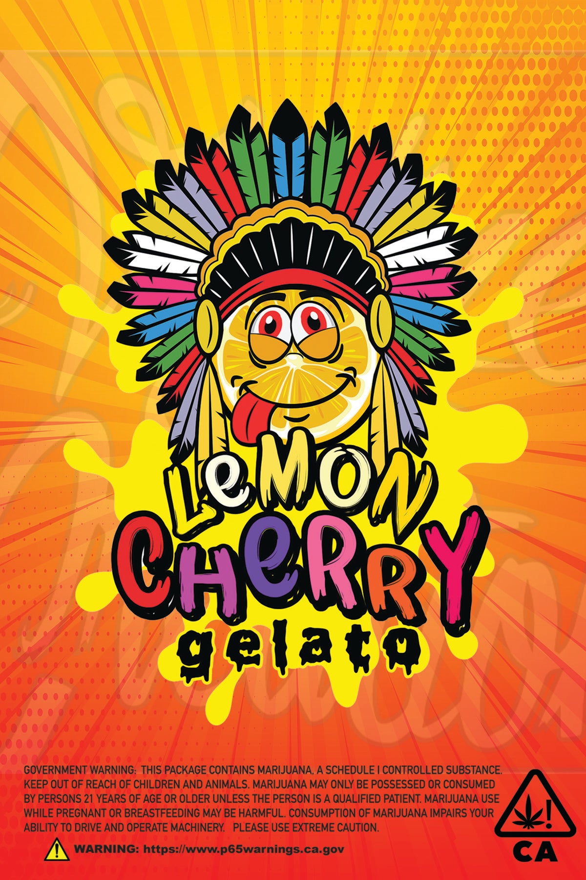 Custom Mylar Bag - LEMON CHERRY GELATO