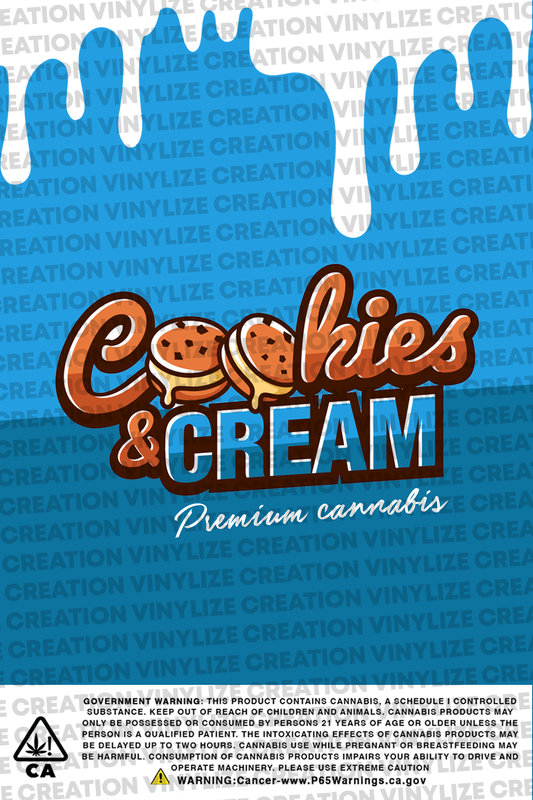 Custom Mylar Bag - Cookie And Cream