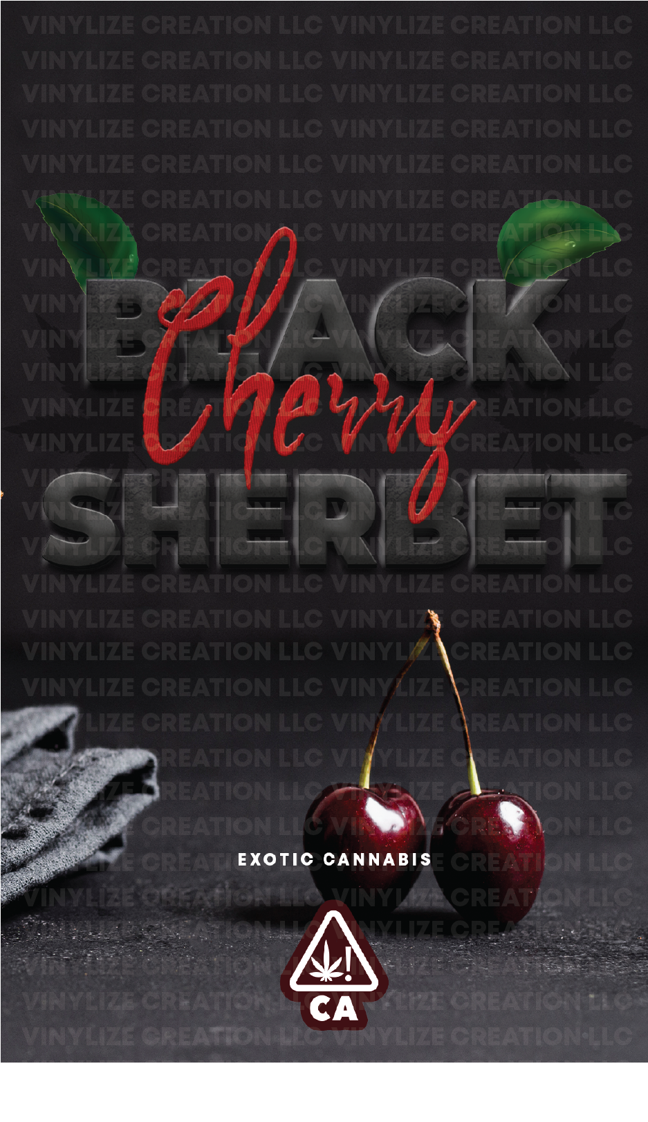 Custom Mylar Bag - Black Cherry Sherbet