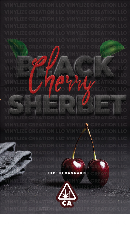 Custom Mylar Bag - Black Cherry Sherbet
