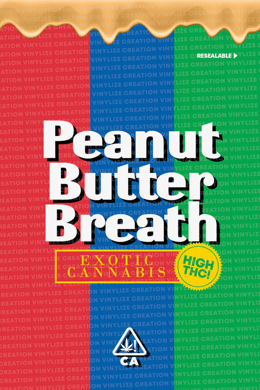 Custom Mylar Bag - Peanut Butter Breath