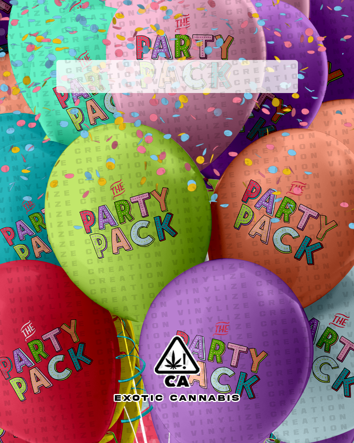 Custom Mylar Bag - Party pack